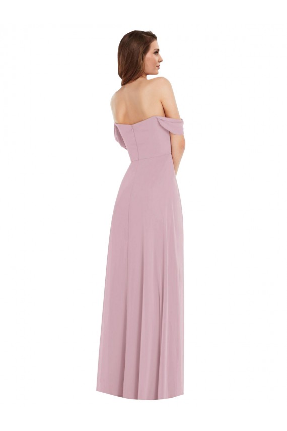Primel A-Linien Chiffon Lange Brautjungfernkleider Fabrik