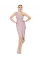 Primel Meerjungfrau Eine-Schulter Cocktail Chiffon Kurze Formale Brautjungfernkleider / Abendkleider / Abiballkleider Fabrik
