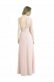 Rot 16 A-Linien Eine-Schulter Chiffon Lange Brautjungfernkleider Fabrik