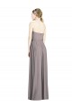 Staubige Rose A-Linien Chiffon Lange Brautjungfernkleider Fabrik