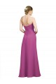 Wilde Beere A-Linien Chiffon Lange Brautjungfernkleider Fabrik